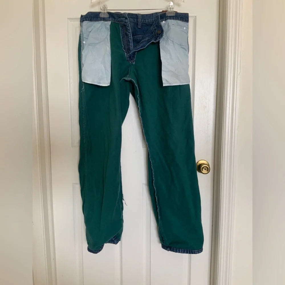 HEAVY DUTY SMITHS INSULATED WORK JEANS. - Picture 7 of 9